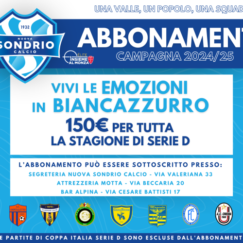 Campagna Abbonamenti 2024/25